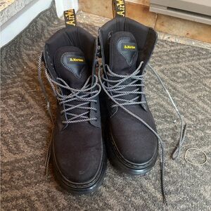 Dr. Martens Black Canvas Men's Boots